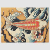 Koi Fish Japans Kersenbloesems & Wave Tissuepapier (Voorkant)