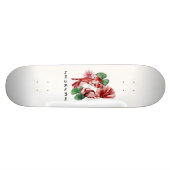Koi Fish Japans stijlscript oosterse kunst Persoonlijk Skateboard (Horizontaal)