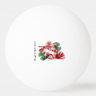 Koi Fish Japans stijlscript oosterse kunst Pingpongbal
