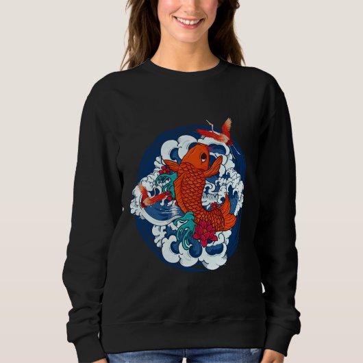 Koi Fish Japans Trui (Voorkant)