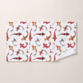 Koi Fish Japanse Art Print Bad Handdoek (Handdoek)