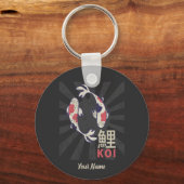Koi Fish Japanse Nishikigoi Carp Sleutelhanger (Voorkant)