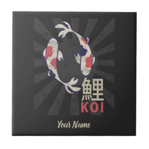 Koi Fish Japanse Nishikigoi Carp Tegeltje