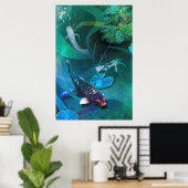 Koi Fish JOY OF KOI Poster (Thuiskantoor)