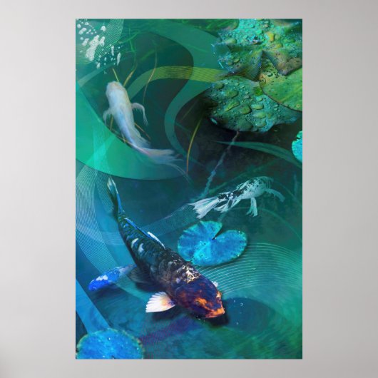 Koi Fish JOY OF KOI Poster (Voorkant)