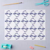 Koi Fish Karp #2 DIY kleuren blauw Tissuepapier (Craft)