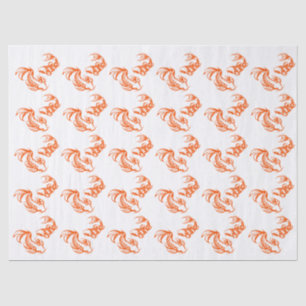 Koi Fish Karp #4 DIY Kleuren Sinaasappel Tissuepapier