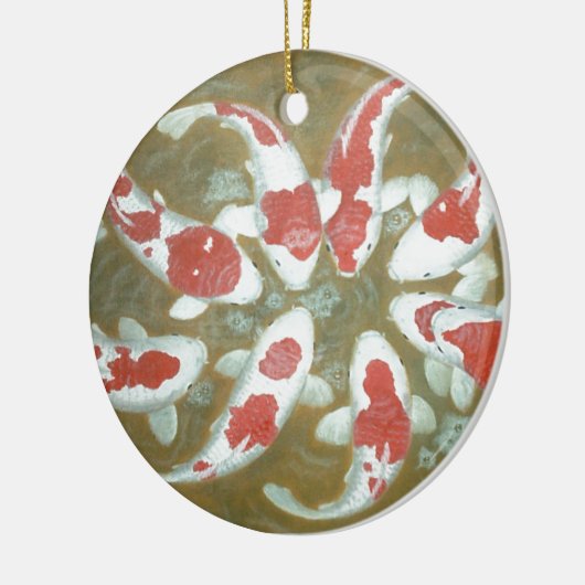KOI FISH KERAMISCH ORNAMENT (Links)