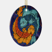 Koi Fish Keramisch Ornament (Rechts)