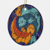 Koi Fish Keramisch Ornament (Links)