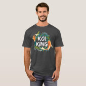 Koi Fish King Japanse tuin Kois Pond Sanke T-shirt (Voorkant volledig)