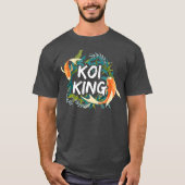 Koi Fish King Japanse tuin Kois Pond Sanke T-shirt (Voorkant)
