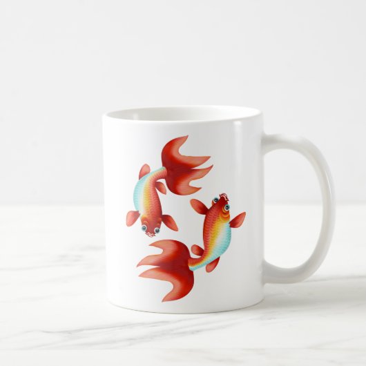 Koi Fish Koffiemok (Rechts)