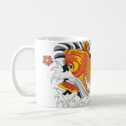 Koi fish koffiemok (Links)