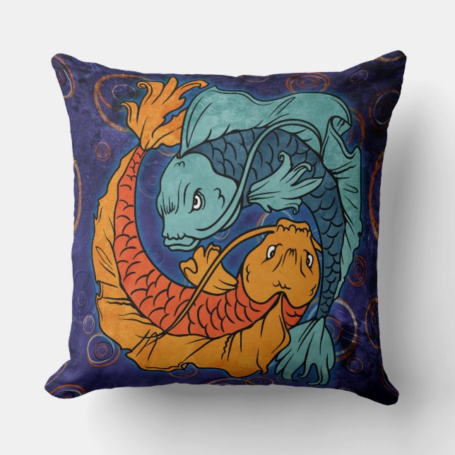 Koi Fish Kussen (Voorkant)