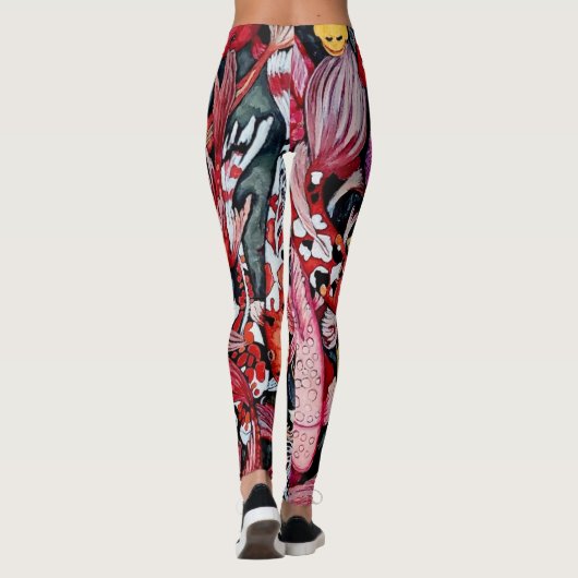Koi Fish-Leggings Leggings (Achterkant)