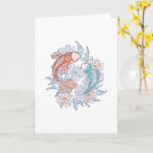 KOI FISH LOTUS KAART (Gele Bloem)