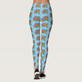 Koi Fish Lotus Kersenbloesem Leggings (Achterkant)
