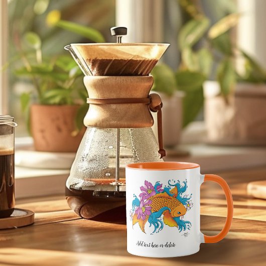 Koi Fish Lotus Kersenbloesem Mok