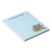 Koi Fish Lotus Kersenbloesem Notitieblok (Schuin)