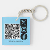 Koi Fish Lotus Kersenbloesem Sleutelhanger (Achterkant)