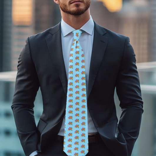 Koi Fish Lotus Kersenbloesem Stropdas