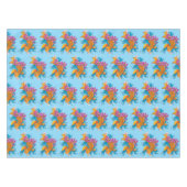 Koi Fish Lotus Kersenbloesem Tafelkleed (Voorkant (Horizontaal))