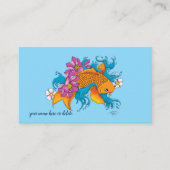 Koi Fish Lotus Kersenbloesem Visitekaartje (Voorkant)