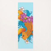 Koi Fish Lotus Kersenbloesem Yogamat (Voorkant)