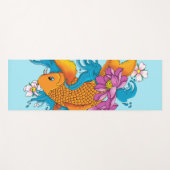 Koi Fish Lotus Kersenbloesem Yogamat (Voorkant (horizontaal))