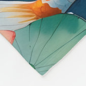 Koi Fish & Lotus Serenity Fleece Deken (Hoek)