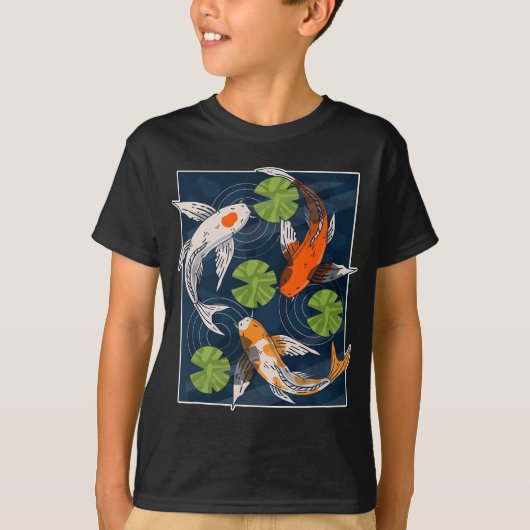 Koi Fish Lover Asian Japans karp water Pond Anim T-shirt (Voorkant)