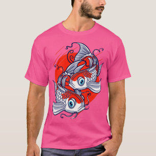 Koi Fish Lover Water Pond Animal Pet Asian Japans T-shirt