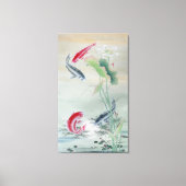 Koi Fish met Lotus Canvas Afdruk (Voorkant)