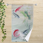 Koi Fish met Lotus Handdoek
