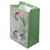 Koi Fish met Lotus Medium Cadeauzakje (Voorkant Gekanteld)
