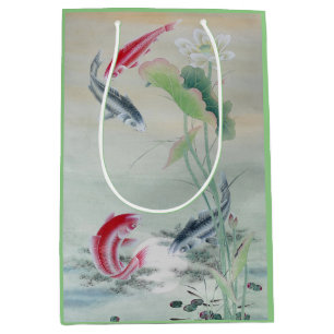 Koi Fish met Lotus Medium Cadeauzakje