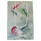 Koi Fish met Lotus Medium Cadeauzakje (Achterkant)