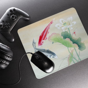 Koi Fish met Lotus Muismat