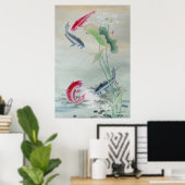 Koi Fish met Lotus Poster (Thuiskantoor)