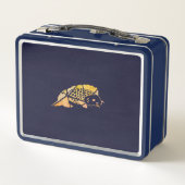 Koi Fish Metal Lunch Box (Achterkant)