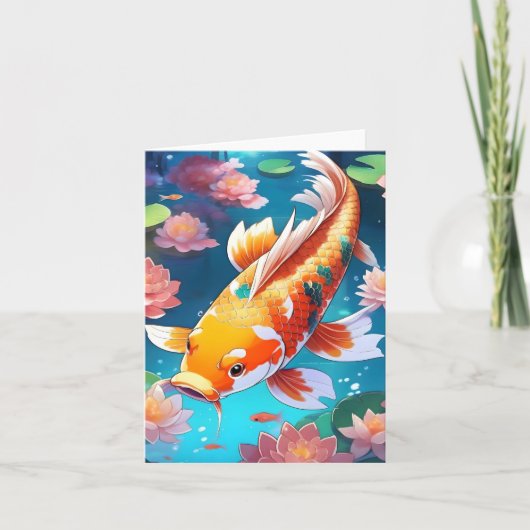 Koi Fish-onderzoek N Kaart (Voorkant)
