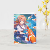 Koi Fish-onderzoek Q Kaart (Gele Bloem)