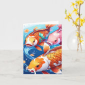 Koi Fish-onderzoek R Kaart (Gele Bloem)