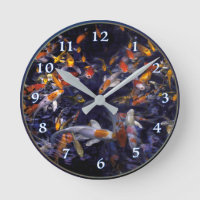 KOI FISH OVER FLOWING