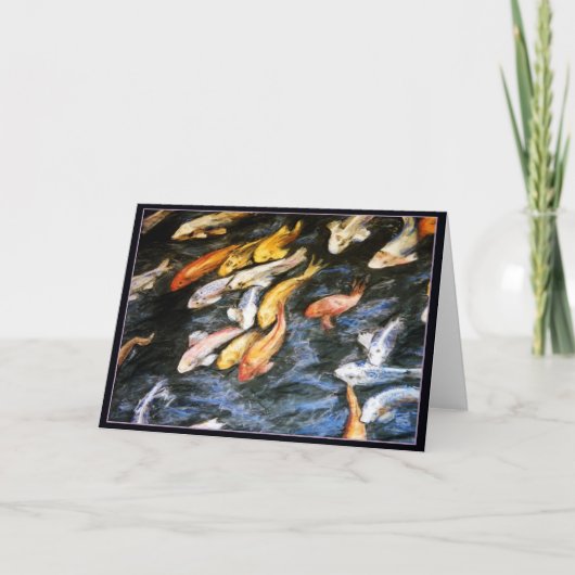 Koi Fish Painting Greeting Card Kaart (Voorkant)