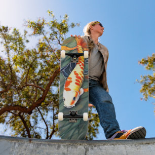 Koi Fish Painting Japan Kunst Persoonlijk Skateboard