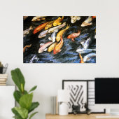 Koi Fish Painting Poster Art Print (Thuiskantoor)