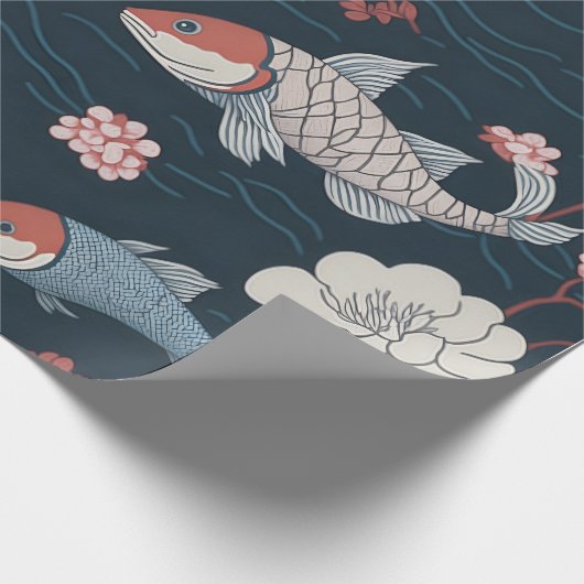 Koi Fish Pattern Cadeaupapier (Hoek)
