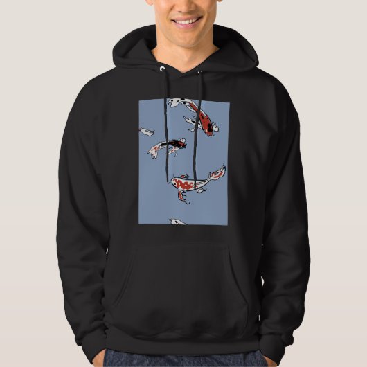 Koi Fish Pattern Telefoon Case Hoodie (Voorkant)